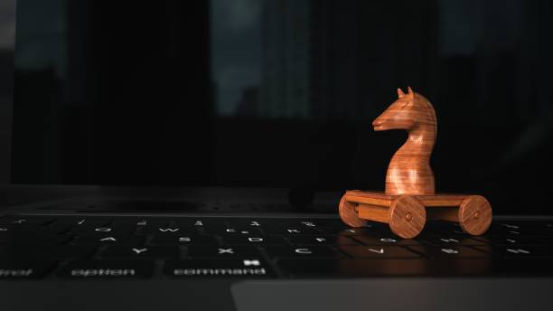 istock Wooden Trojan Horse Notebook 1253799905