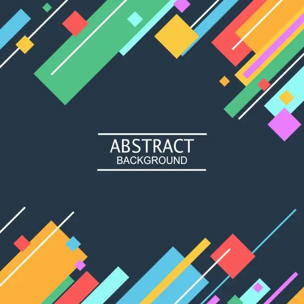 Vector illustration of Colorful geometric shapes background vectors