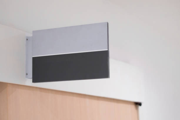 istock blank information hanging sign in hospital 1253809758