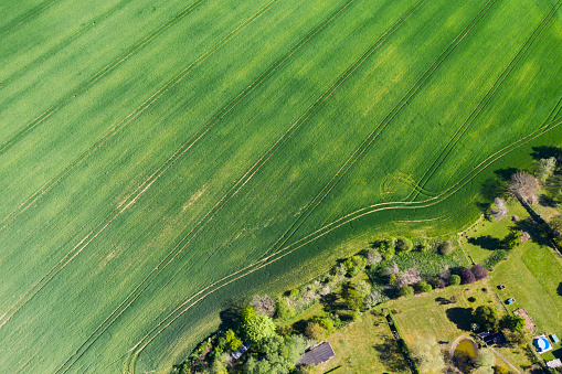 Aerial view of Agriculture field in Germany