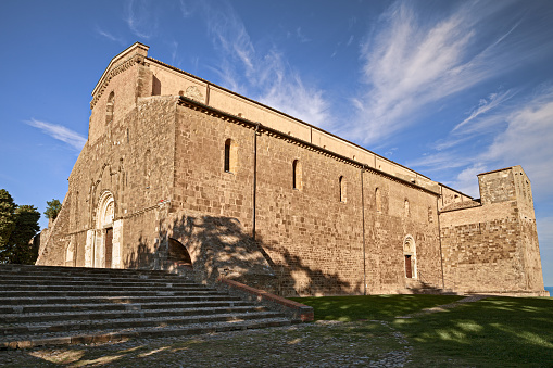 Fossacesia, Chieti, Abruzzo, Italy: abbey of San Giovanni in Venere, medieval catholic church and monastery in Romanesque and Gothic style