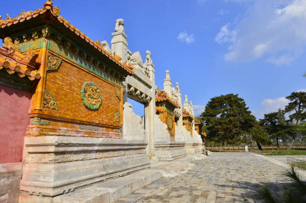 istock Ancient buildings in China 1253818335
