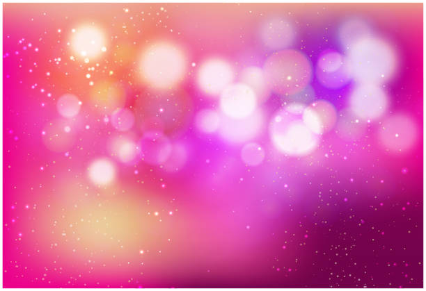 istock Abstract blurred soft focus bokeh of bright pink color background concept, copy space, Vector illustration 1253826710