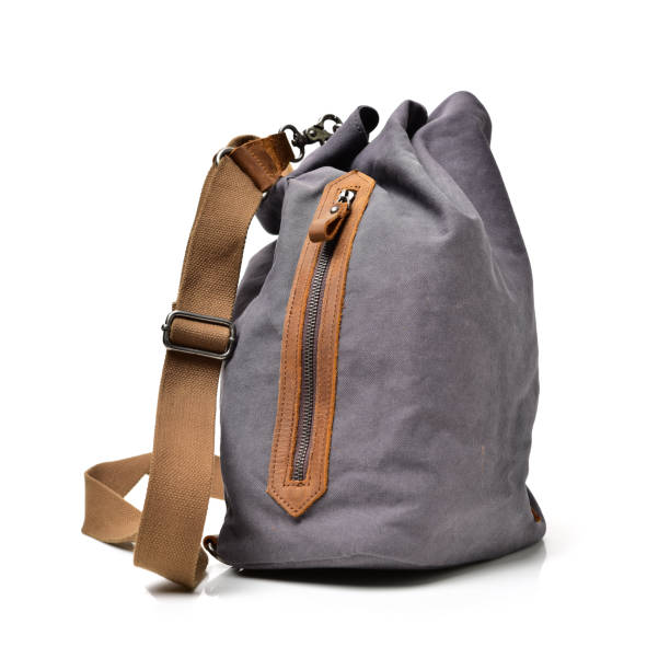 istock Backpack from fabric of color blue 1253828228