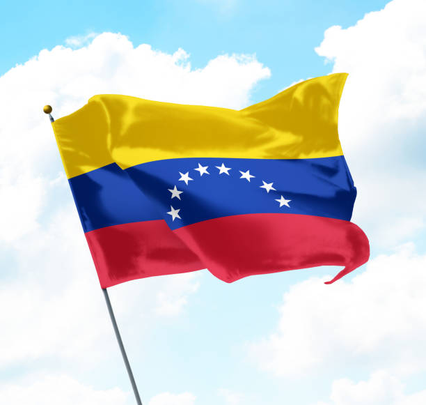 Flag of Venezuela stock photo
