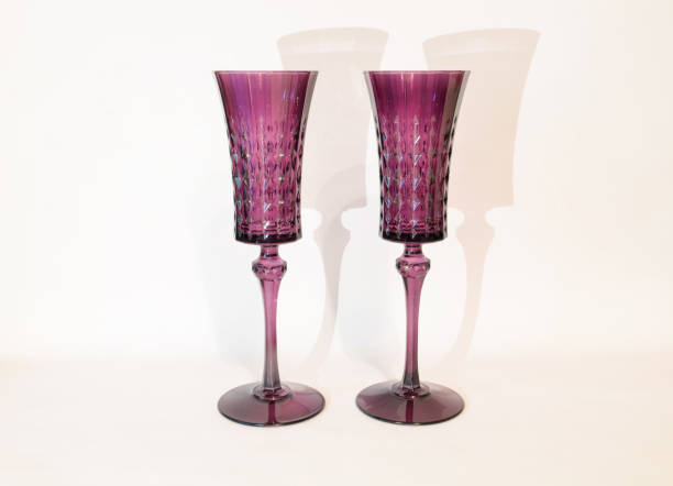 burgundy crystal glasses