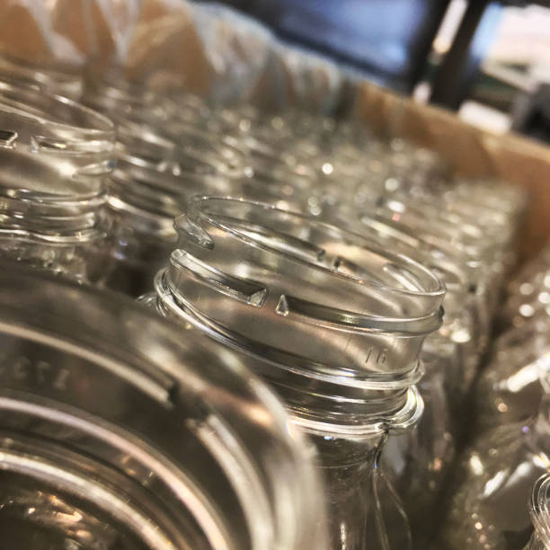 istock empty plastic bottles for drinks in packaging, on production in Warsaw catering 1253833499