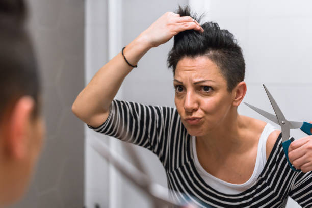 istock woman in  bathroom 1253840990