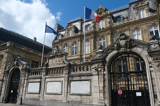Exterior view of Bank of France in Lille, France on Jun. 28, 2020.