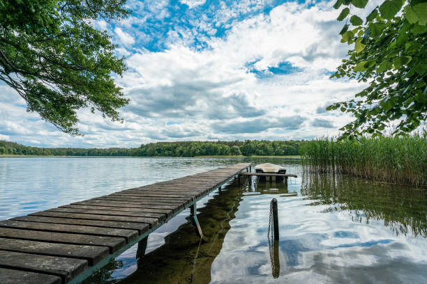 istock Landing stage at Wutzsee lake in Lindow 1253844856