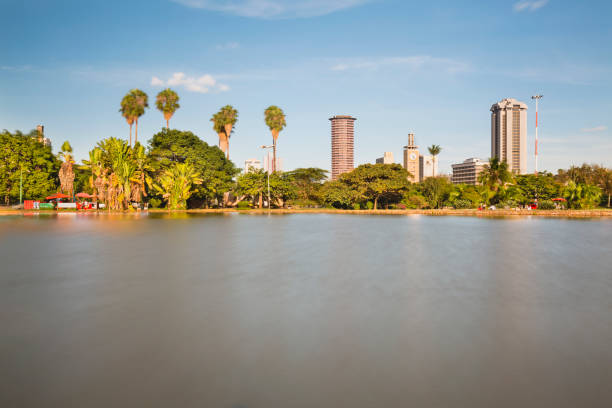 istock Uhuru Park Lake And Nairobi Skyline, Kenya 1253848599