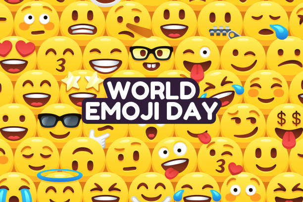World Emoji Day vector art illustration