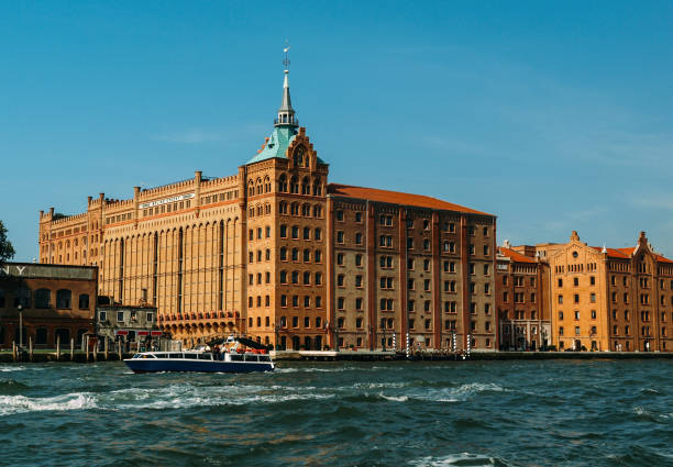 istock Bright building by the seaside 1253853141