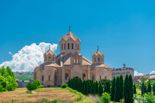 アルメニア、エレバンの中心部にある聖グレゴリー・イルミノーター教会 - armenian culture armenia saint monastery ストックフォトと画像