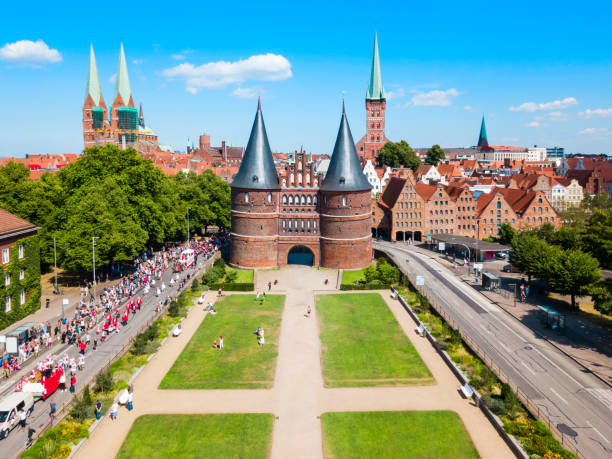 Holsten Gate or Holstein Tor or later Holstentor is a city gate and museum in the Lubeck old town in Germany