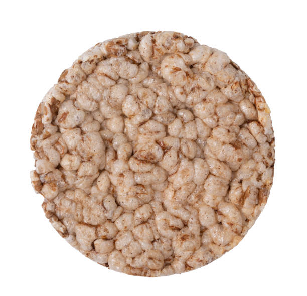 istock Wheat crispbread Isolated on White Background. 1253860354