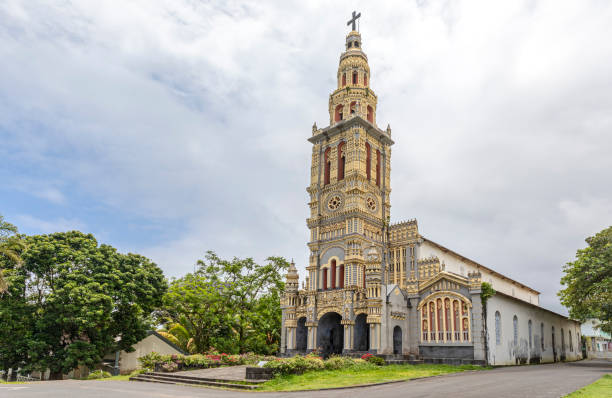 istock Church of Sainte-Anne in Saint-Benoit (La Reunion) 1253862005