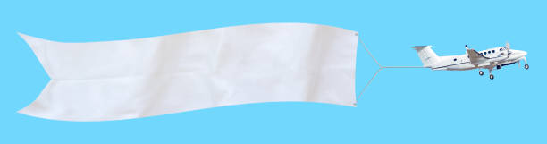 Plane with a long advertising banner
