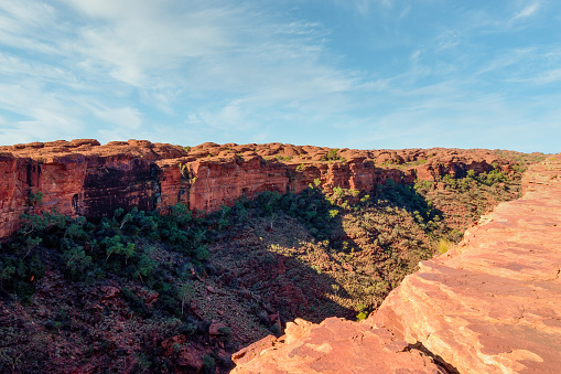 Northern Territory, Australia; March 15, 2020 - While hiking in the Australian outback one gets to admire the ever changing spectacular landscape.