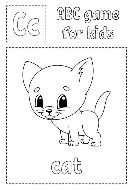 Ilustración de Abc Juego Para Los Niños Página Para Colorear Del Alfabeto Personaje De Dibujos Animados Palabra Y Carta Ilustración Vectorial y más Vectores Libres de Derechos de Gato doméstico - iStock Ilustración de Abc Juego Para Los Niños Página Para Colorear Del Alfabeto Personaje De Dibujos Animados Palabra Y Carta Ilustración Vectorial y más Vectores Libres de Derechos de Gato doméstico - iStock