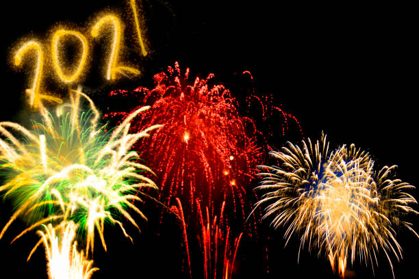 2021 New Year fireworks celebration