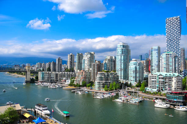 istock Beautiful boat port scenery in Vancouver 1253889132