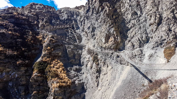istock Tilicho Base Camp - A dangerous passage in Himalayas 1253892752