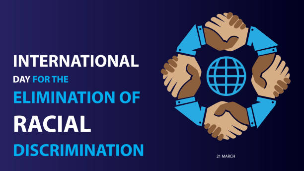 International Day for the Elimination of Racial Discrimination. Vector illustration background International Day for the Elimination of Racial Discrimination. Vector illustration background racism icon stock illustrations