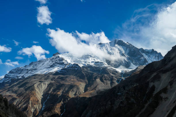 istock Tilicho Base Camp - A close up view on snow capped Himalayan peaks 1253895617