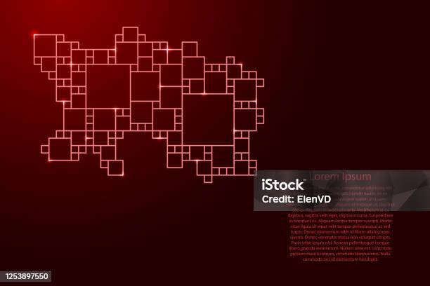 Jerseykarte Aus Rotem Muster Aus Einem Raster Von Quadraten In Jerseykarte Aus Rotem Muster Aus Einem Raster Von Quadraten In