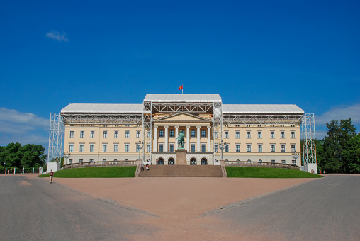 Oslo / Norway - June 2012: The Royal Palace in Oslo, Norway