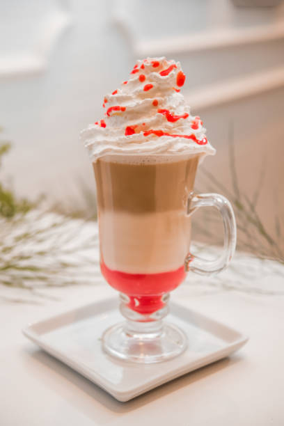 istock special coffee cup with cream and spices on light background, selective focus 1253910573