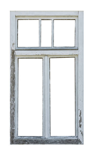 istock Vintage wooden window 1253918104