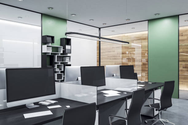 istock Coworking office in loft style 1253918216