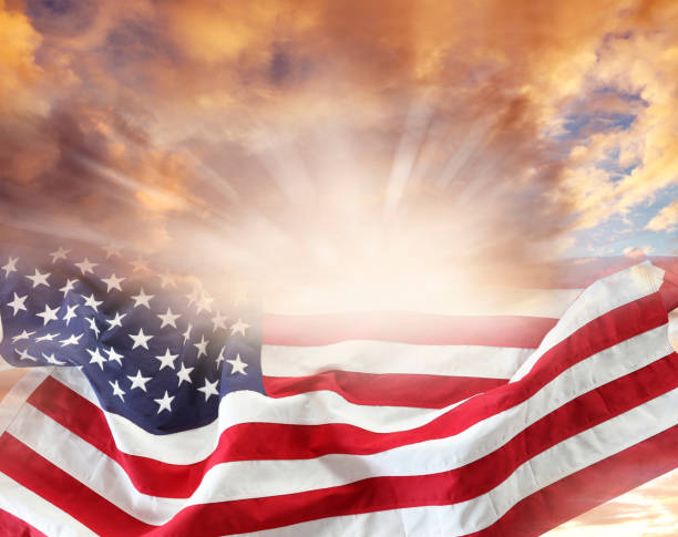 istock U.S.flag and sky 1253921662