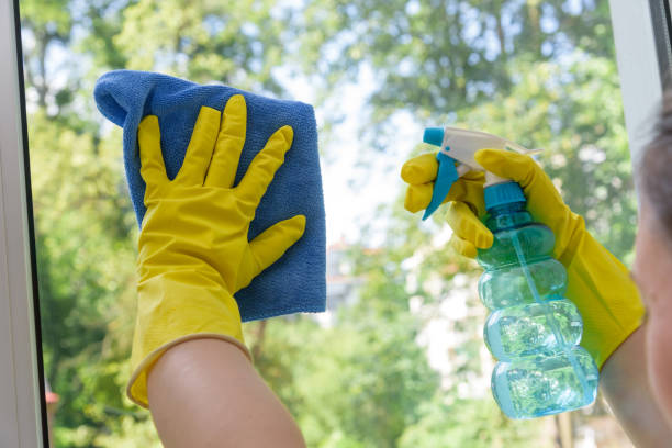istock Cleaning of closed vinyl plastic window 1253927978