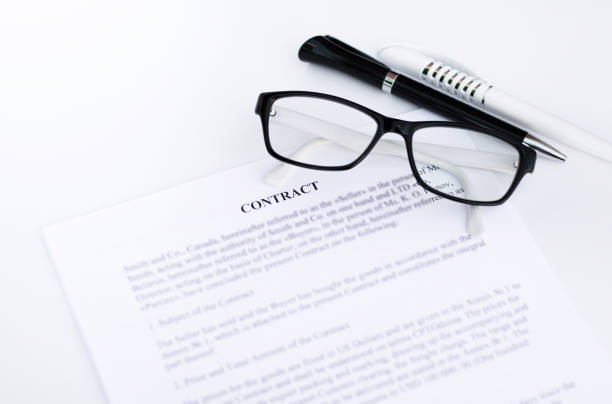 istock The contract lies on a white background. Business concept 1253928751