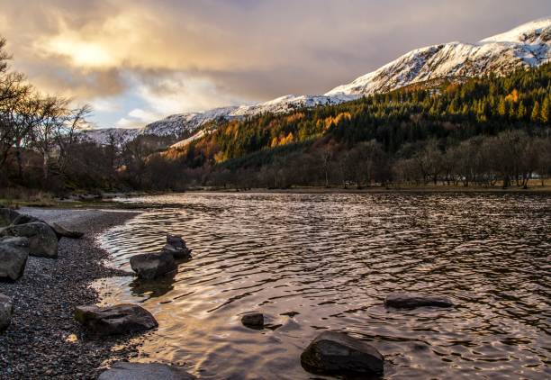 istock Winter Morning At Loch Lubnaig. 1253936182