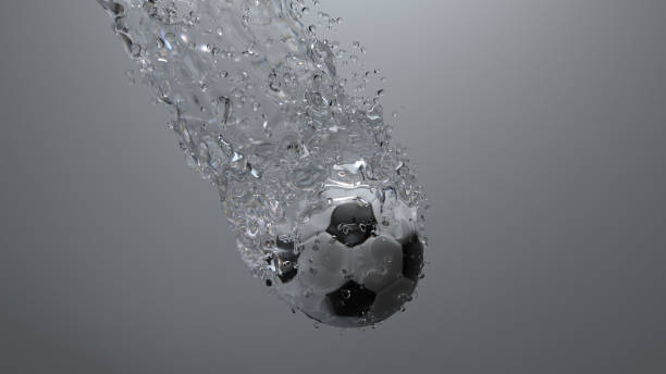 Soccer ball in water