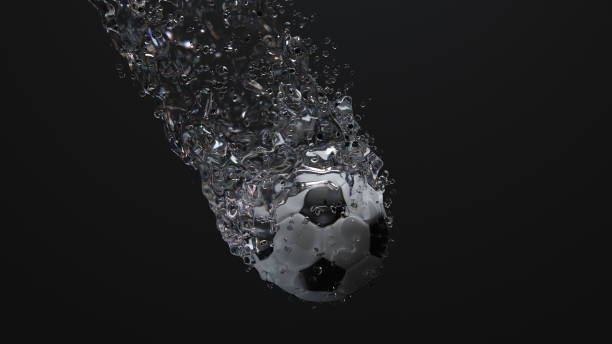 istock Soccer ball in water 1253947413