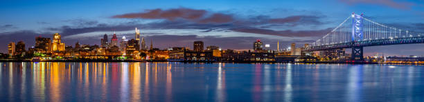 istock Philadelphia Skyline at Blue Hour 1253953732