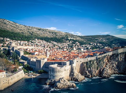 The medieval town of Dubrovnik in Croatia