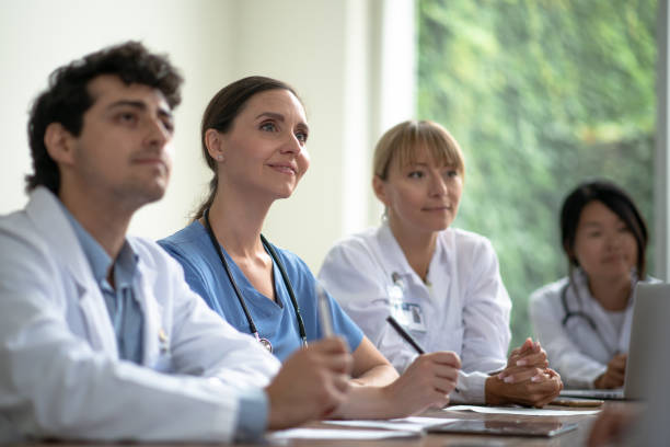 istock Medical students listening attentively 1253956506