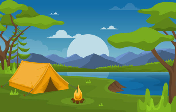 Ilustración de Camping Aventura Al Aire Libre Parque Lago Paisaje Paisaje Ilustración De Dibujos Animados y más Vectores Libres de Derechos de Agua - iStock Ilustración de Camping Aventura Al Aire Libre Parque Lago Paisaje Paisaje Ilustración De Dibujos Animados y más Vectores Libres de Derechos de Agua - iStock
