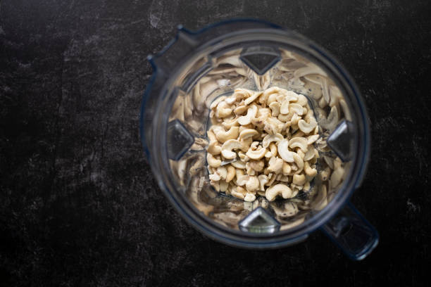 istock Raw Cashews in a Blender 1253964425
