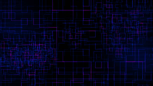 Retro cyberpunk sci-fi neon lines speed technology on grid background. Digital cyber. Suitable for design in the style of the 1980`s. Suitable for work about on Internet speed Network connection las líneas de neón de ciencia ficción retro cyberpunk aceleran la tecnología en el fondo de la rejilla. cibernético digital. adecuado para el diseño en el estilo de la década de 1980. adecuado para el trabajo sobre la conexión de red de velocidad d