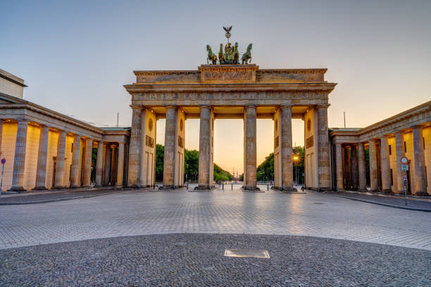 istock The illuminated Brandenburg Gate in Berlin 1253982310