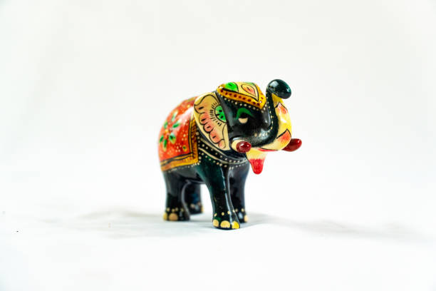 istock The colourfully tribal elephant 1253983998
