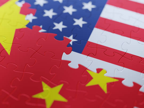 istock American and Chinese flag puzzle background 1253987390