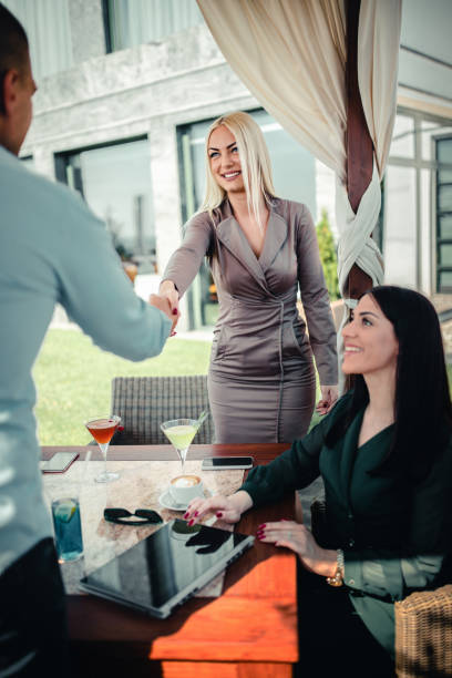 istock Business People Meeting at a Restaurant, 1253993338